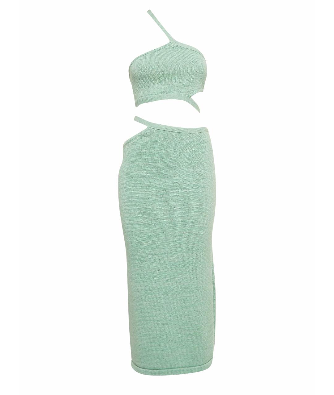 CULT GAIA Зеленый хлопко-эластановый костюм с юбками, фото 1