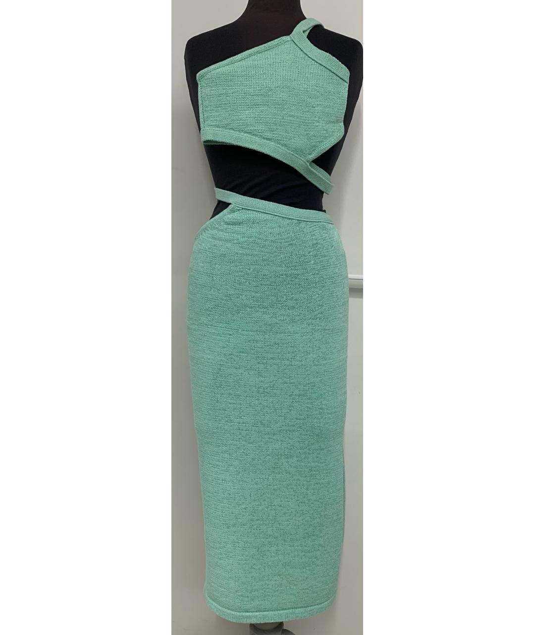 CULT GAIA Зеленый хлопко-эластановый костюм с юбками, фото 8