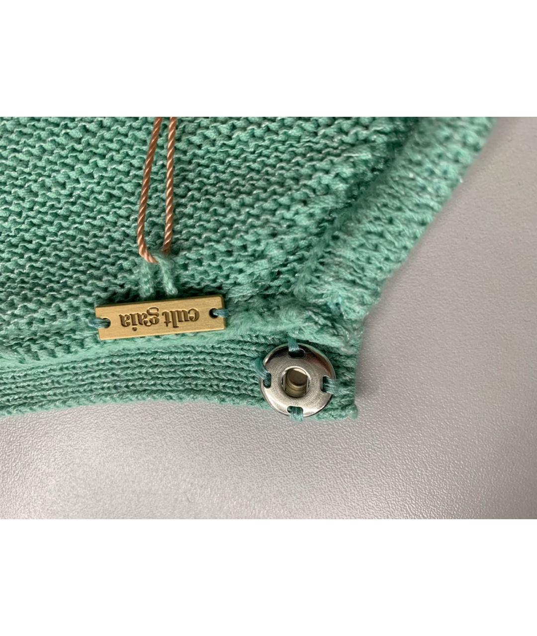 CULT GAIA Зеленый хлопко-эластановый костюм с юбками, фото 5