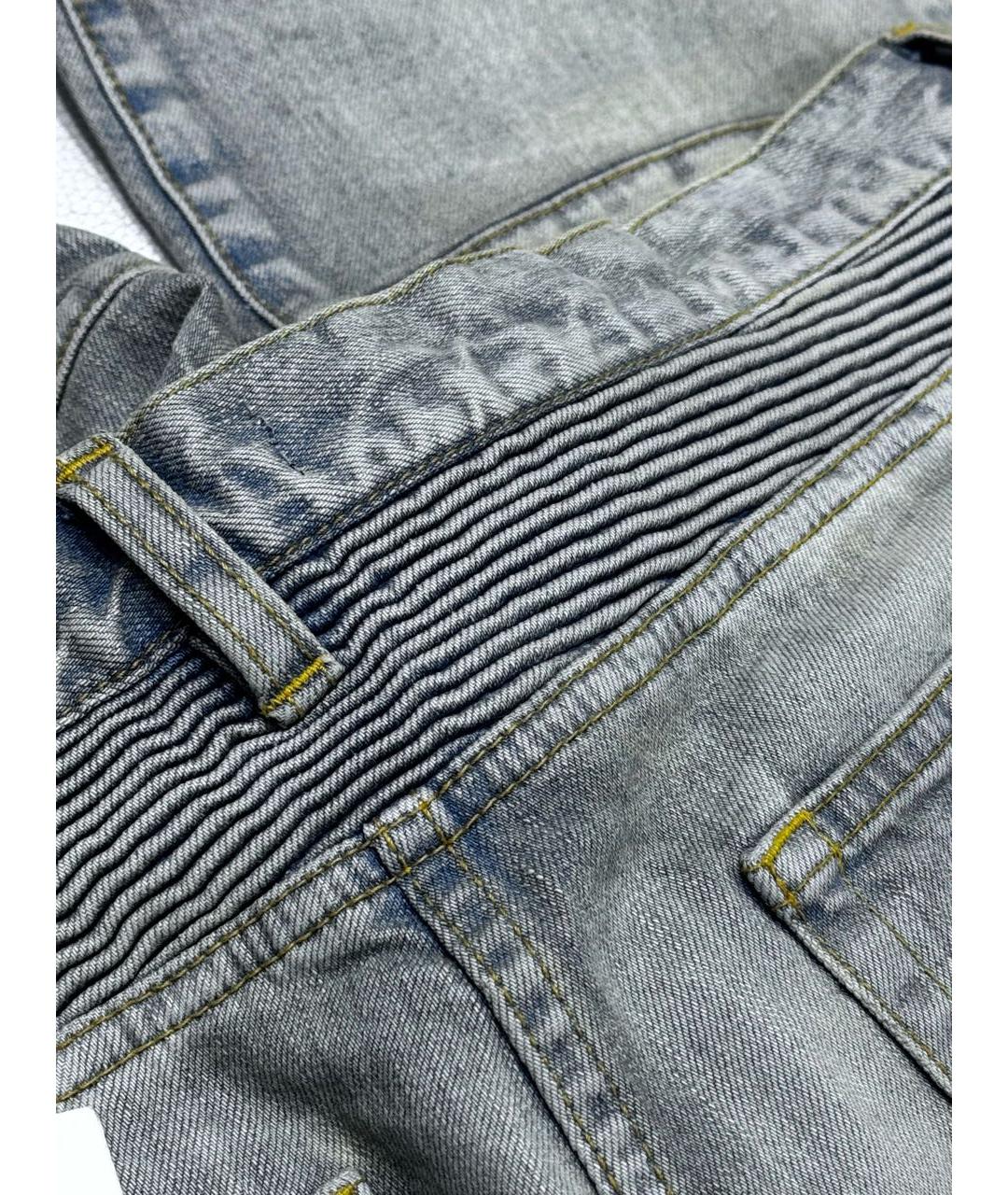 BALMAIN Хлопко-полиэстеровые джинсы слим, фото 4