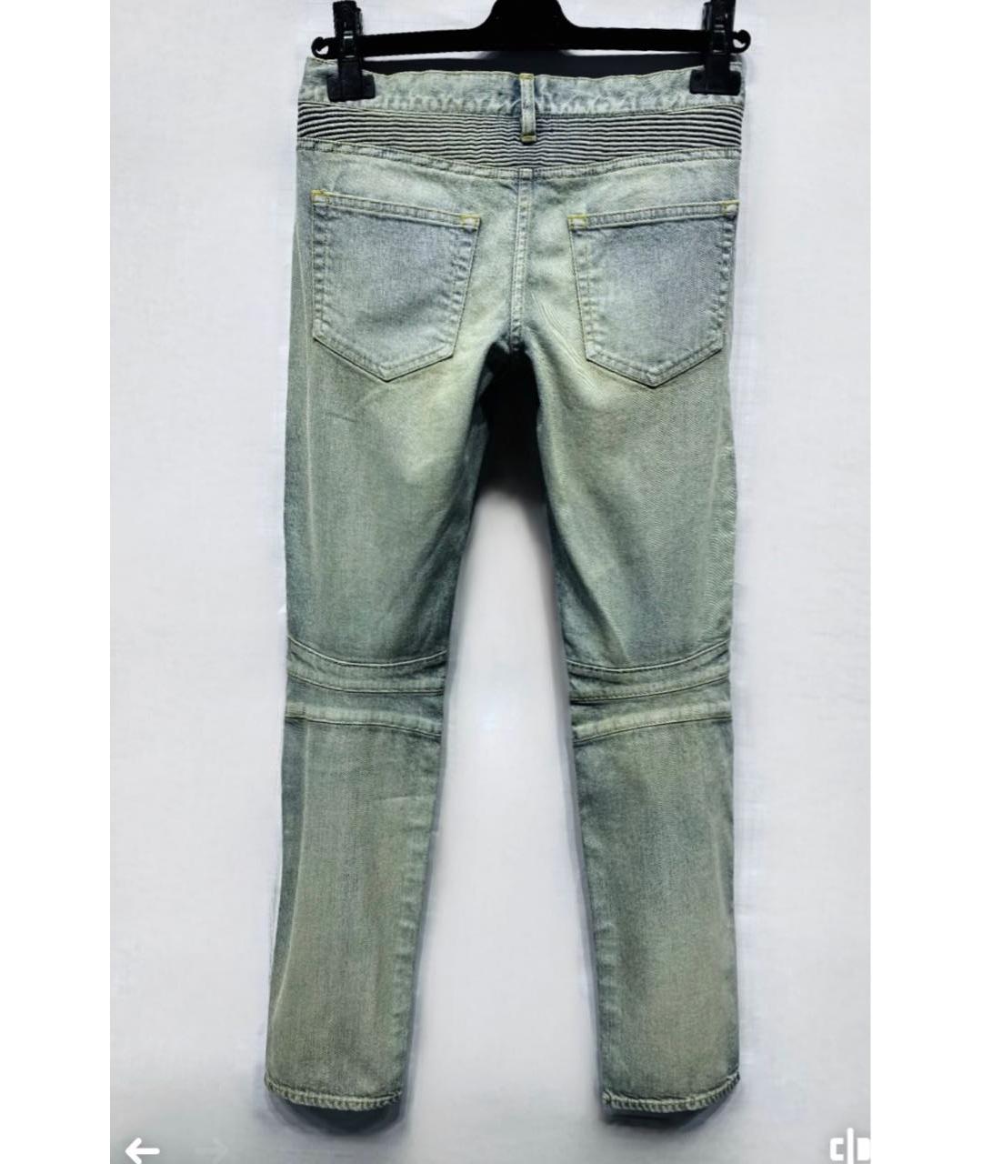 BALMAIN Хлопко-полиэстеровые джинсы слим, фото 2