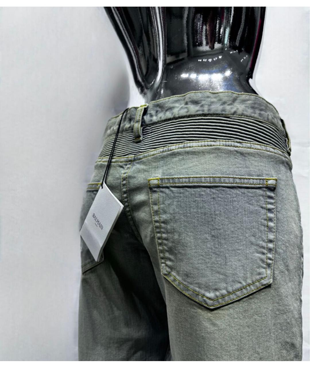 BALMAIN Хлопко-полиэстеровые джинсы слим, фото 7