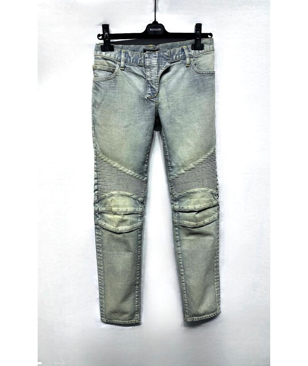BALMAIN Хлопко-полиэстеровые джинсы слим, фото 9
