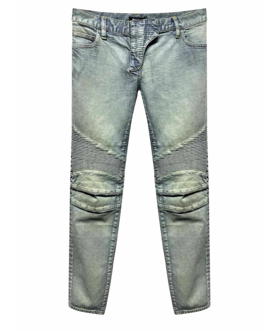 BALMAIN Хлопко-полиэстеровые джинсы слим, фото 1