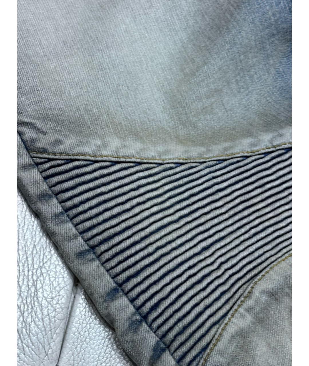 BALMAIN Хлопко-полиэстеровые джинсы слим, фото 5