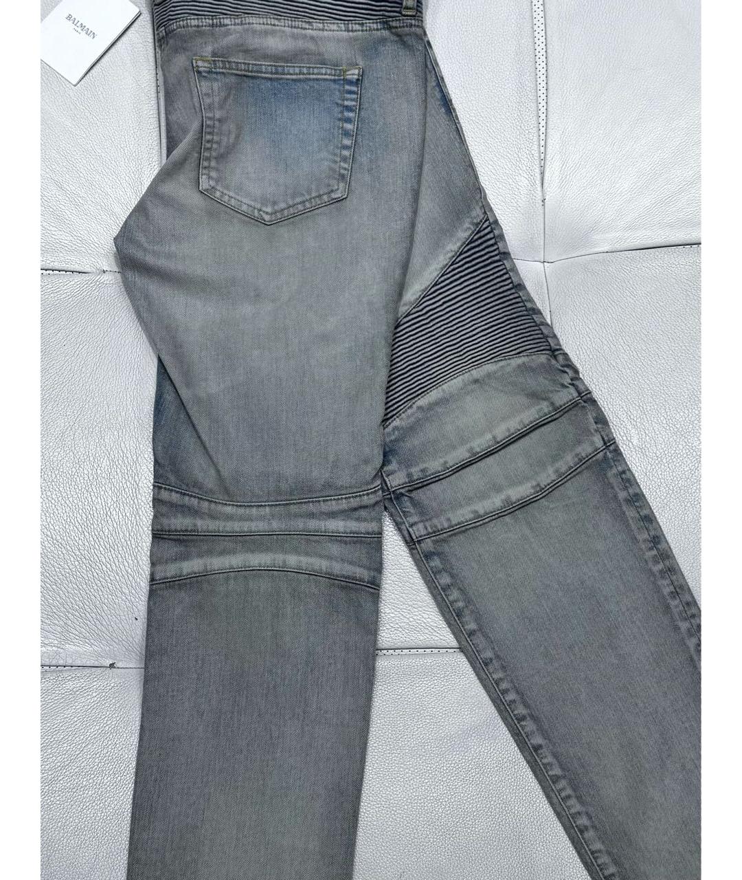 BALMAIN Хлопко-полиэстеровые джинсы слим, фото 8