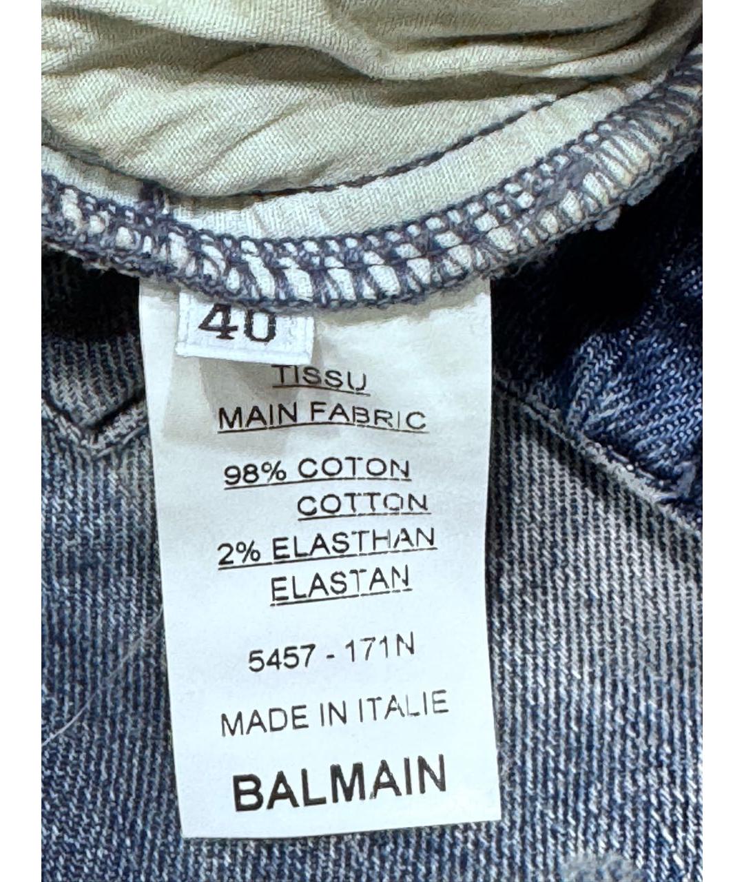 BALMAIN Хлопко-полиэстеровые джинсы слим, фото 6