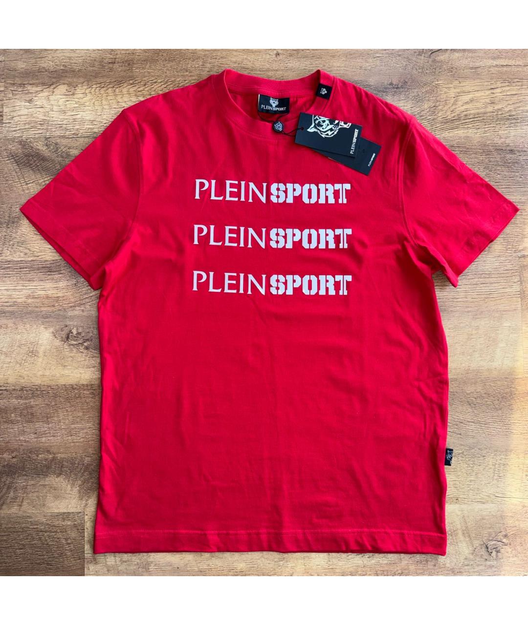 PHILIPP PLEIN Красная хлопковая футболка, фото 9