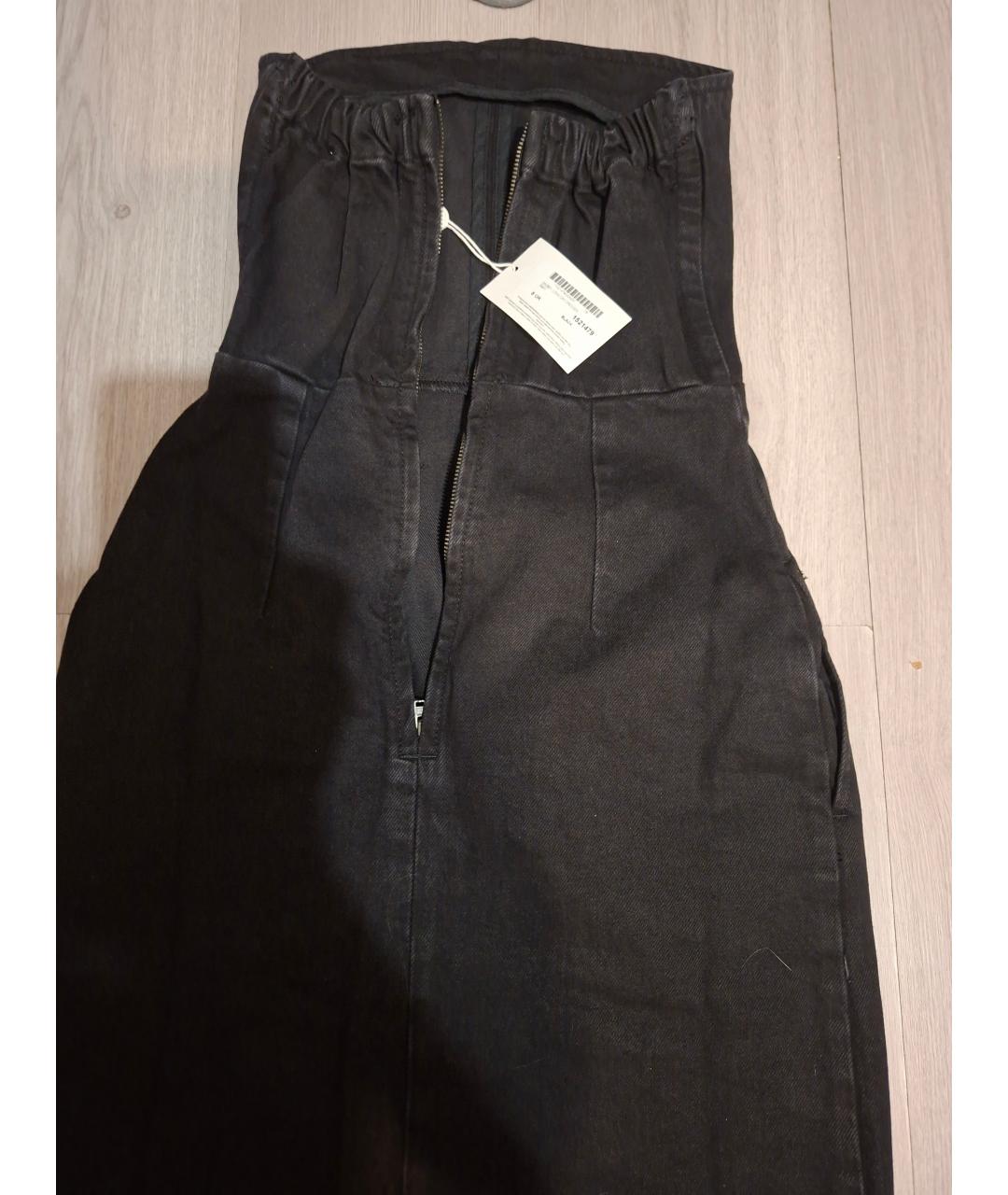 RAEY Черное деним повседневное платье, фото 3