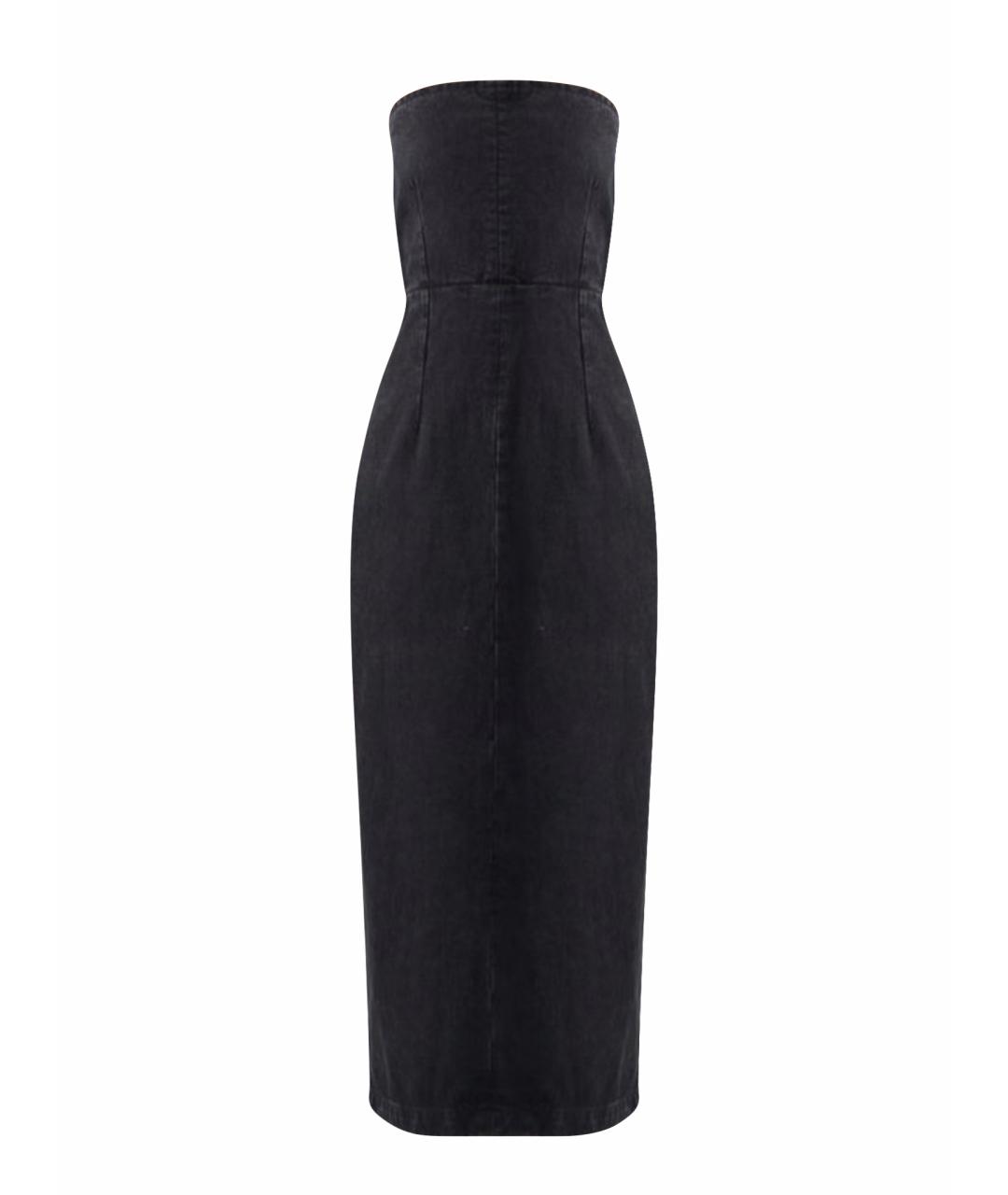 RAEY Черное деним повседневное платье, фото 1