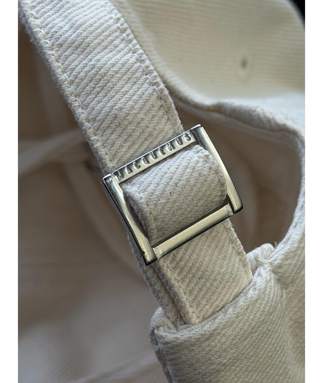 JACQUEMUS Бежевая хлопковая кепка, фото 7