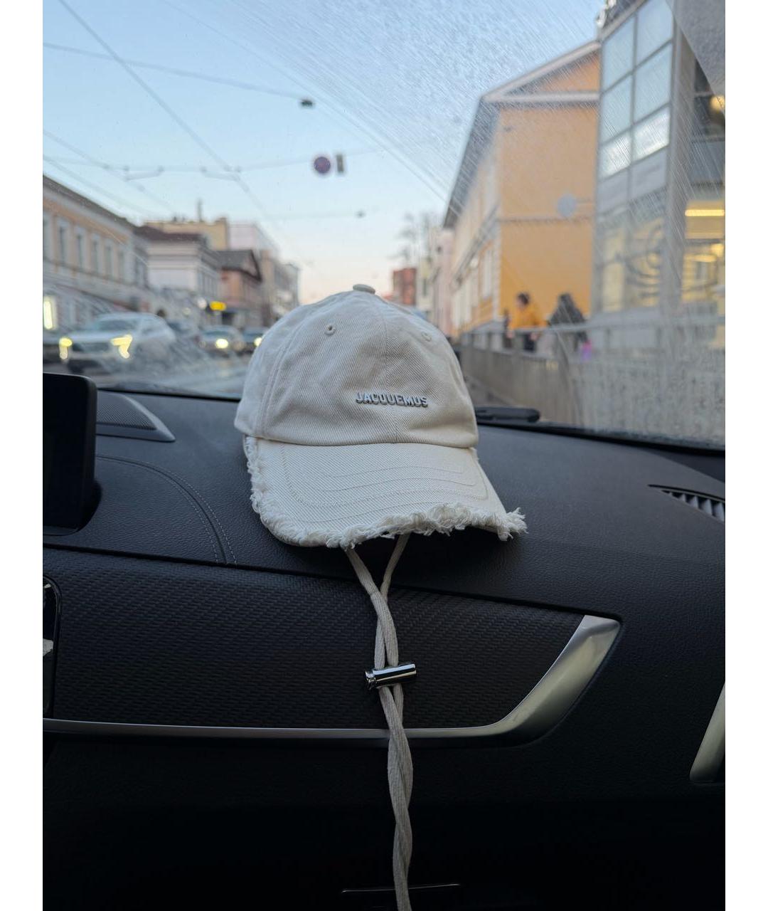 JACQUEMUS Бежевая хлопковая кепка, фото 9