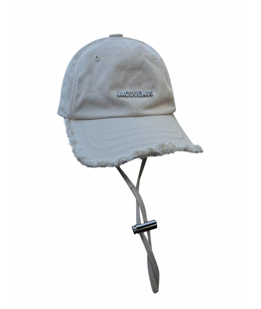 JACQUEMUS Бежевая хлопковая кепка, фото 1