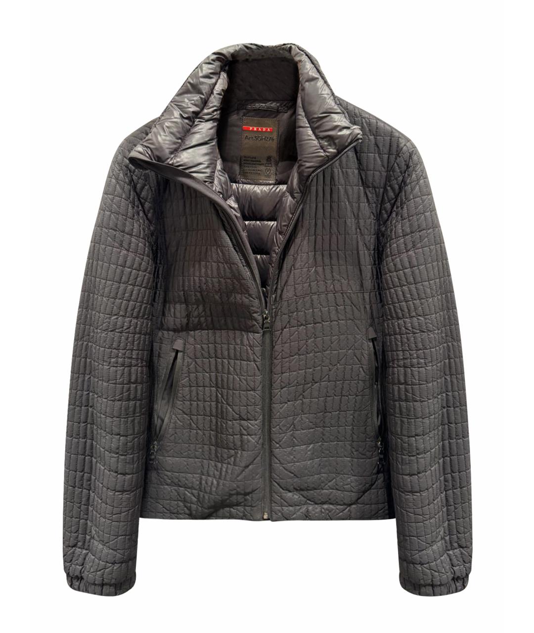 PRADA Черная полиэстеровая куртка, фото 1