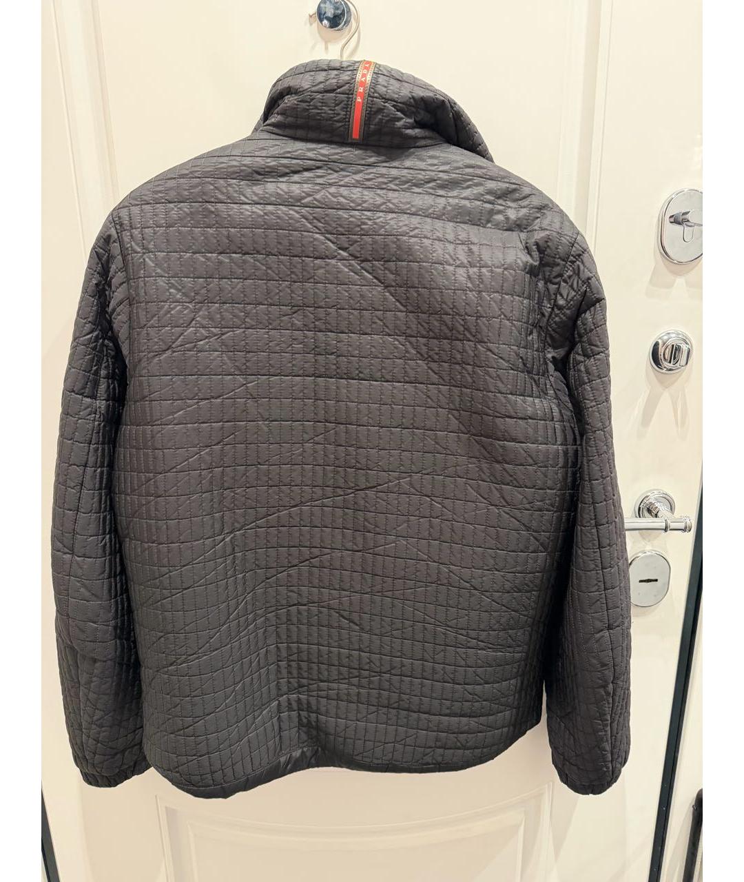 PRADA Черная полиэстеровая куртка, фото 2