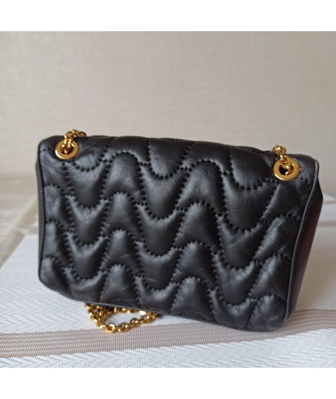 COCCINELLE Черная кожаная сумка через плечо, фото 3