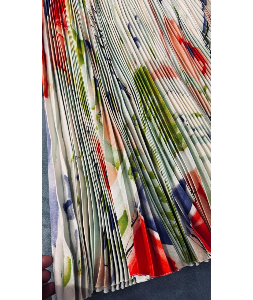 ERMANNO SCERVINO Мульти полиэстеровая юбка миди, фото 2