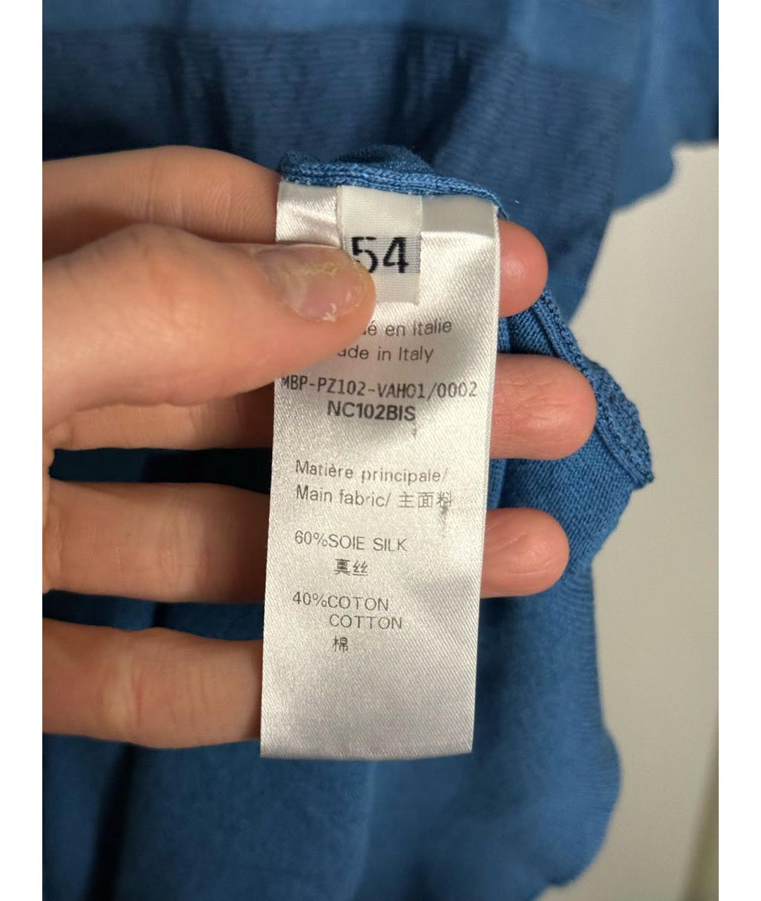 ZILLI Голубое хлопковое поло с коротким рукавом, фото 6