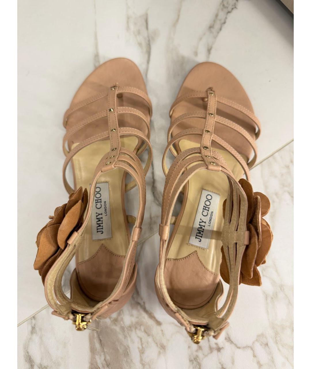 JIMMY CHOO Кожаные босоножки, фото 3