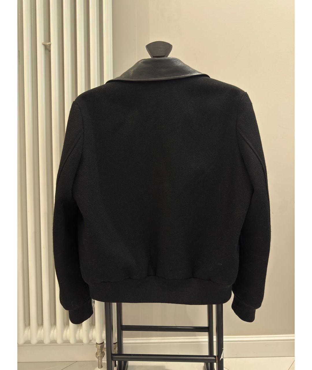 SAINT LAURENT Черная шерстяная куртка, фото 2