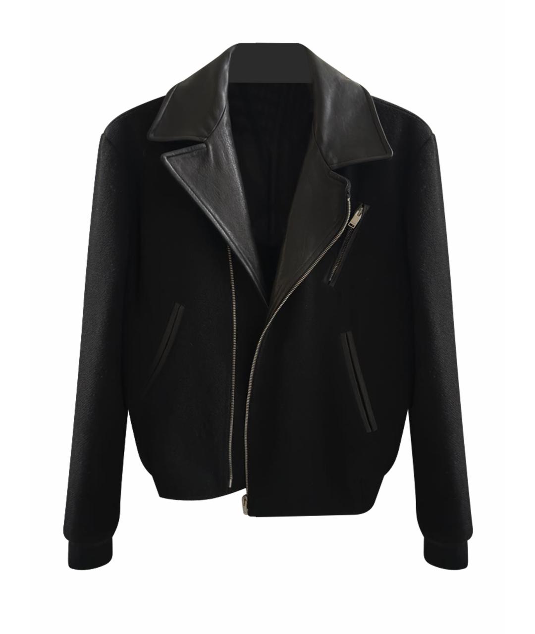 SAINT LAURENT Черная шерстяная куртка, фото 1