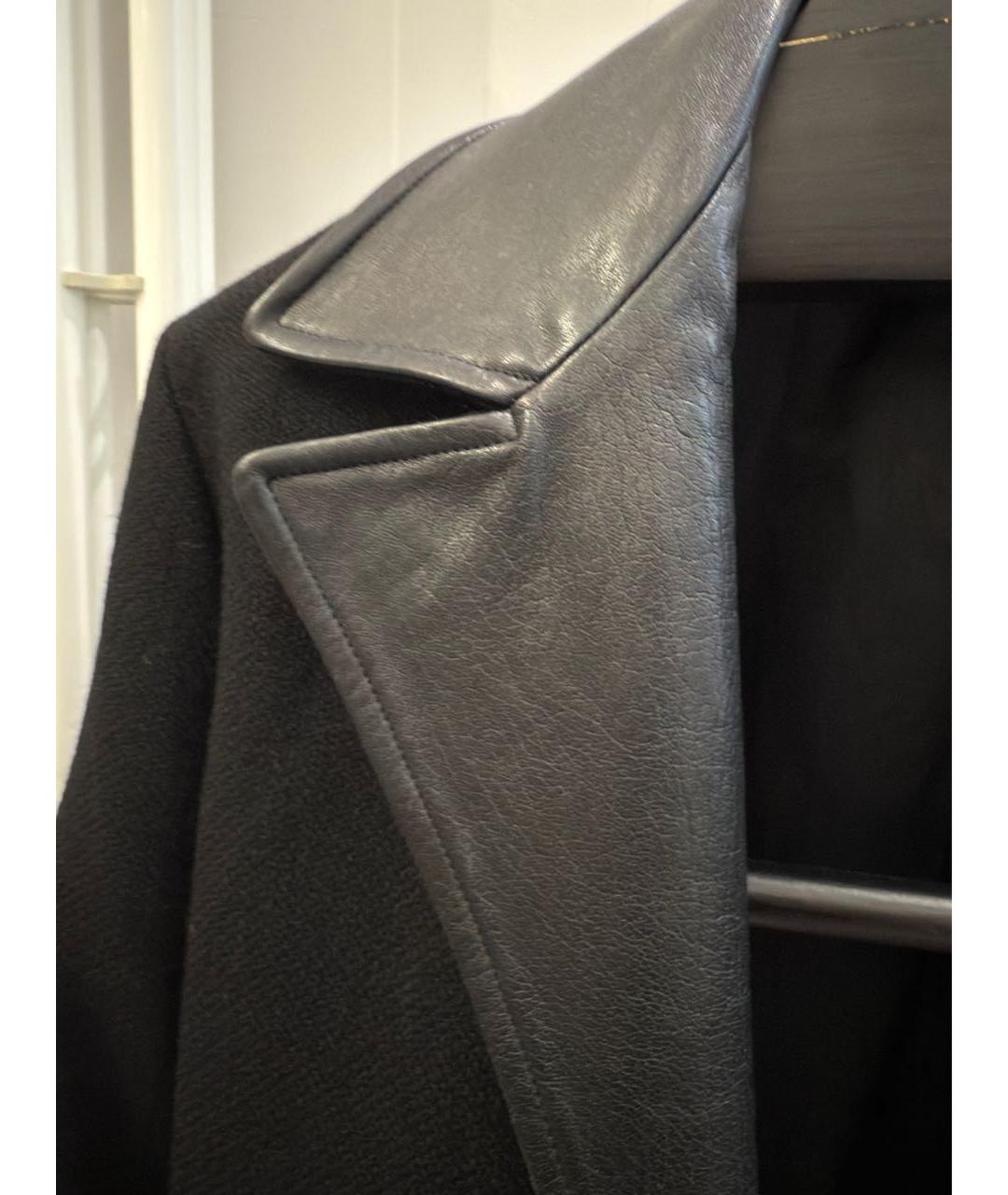 SAINT LAURENT Черная шерстяная куртка, фото 3