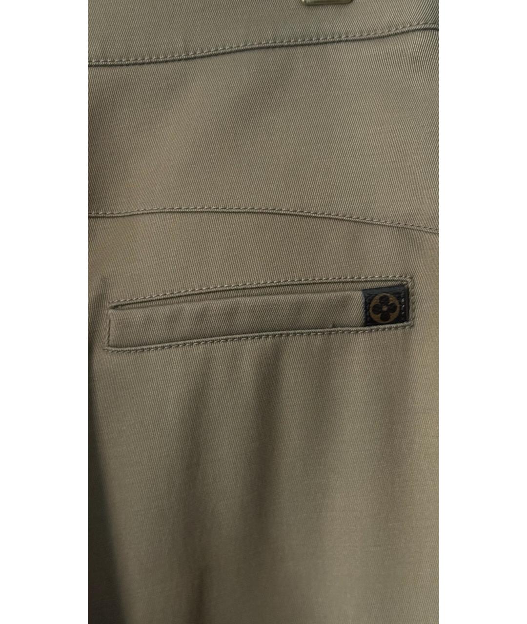 LOUIS VUITTON Бежевые прямые брюки, фото 3