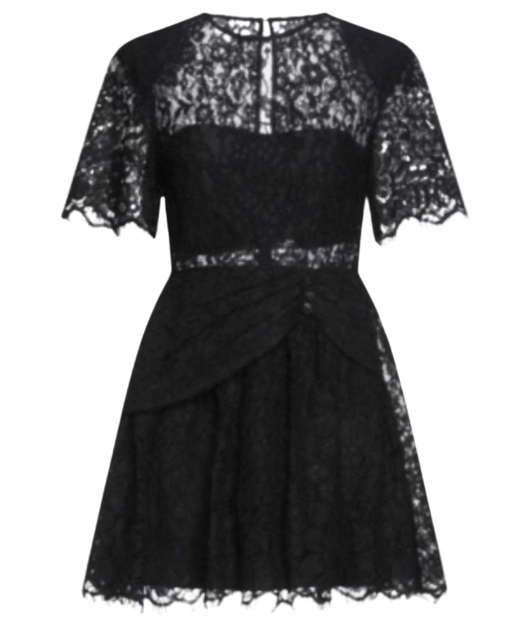 SELF-PORTRAIT Черное хлопковое коктейльное платье, фото 1