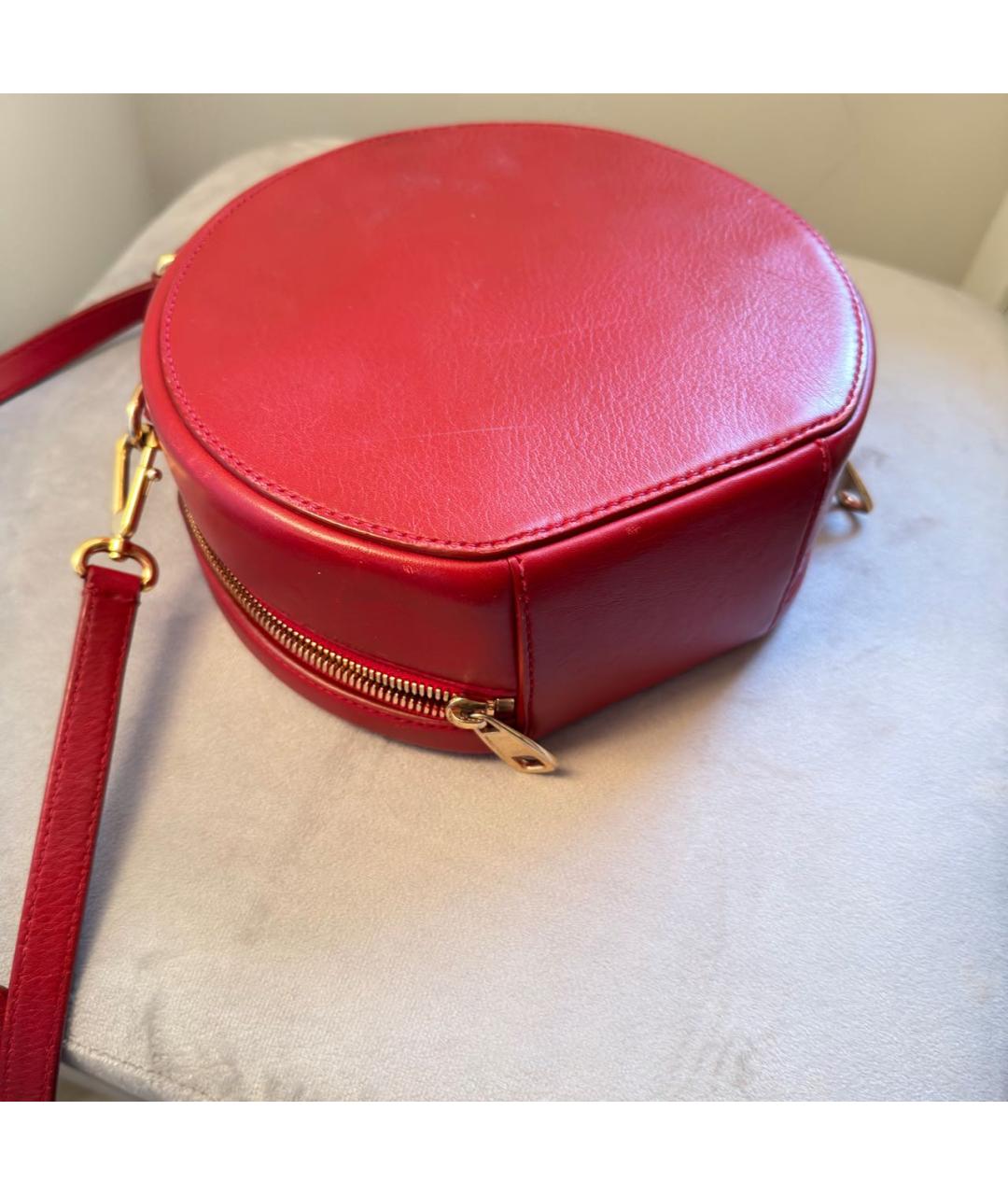 DOLCE&GABBANA Красная кожаная сумка через плечо, фото 8