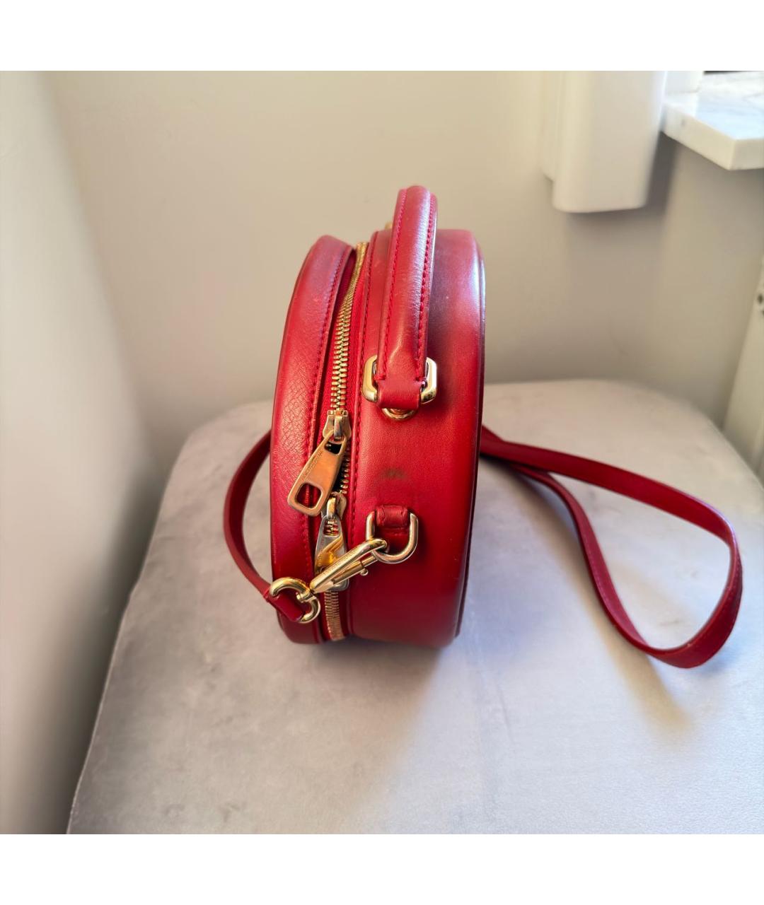 DOLCE&GABBANA Красная кожаная сумка через плечо, фото 3