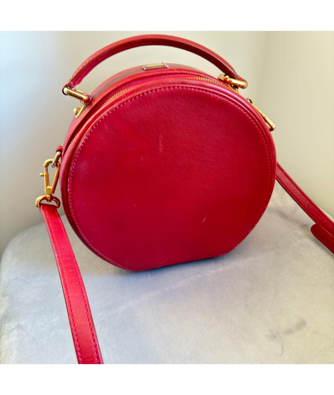 DOLCE&GABBANA Красная кожаная сумка через плечо, фото 5
