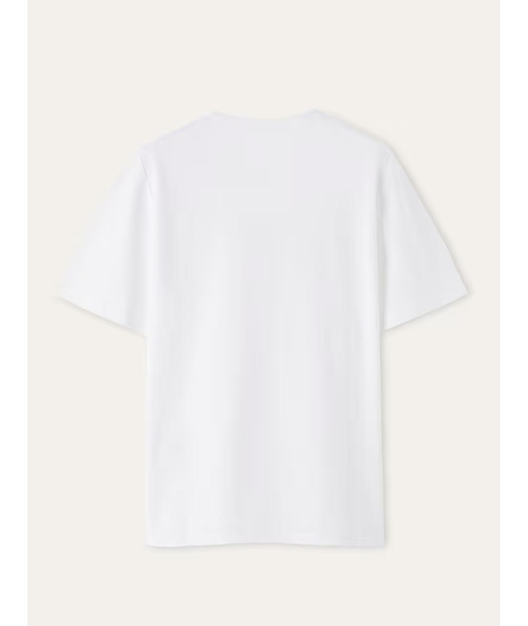 LORO PIANA Белая хлопковая футболка, фото 2