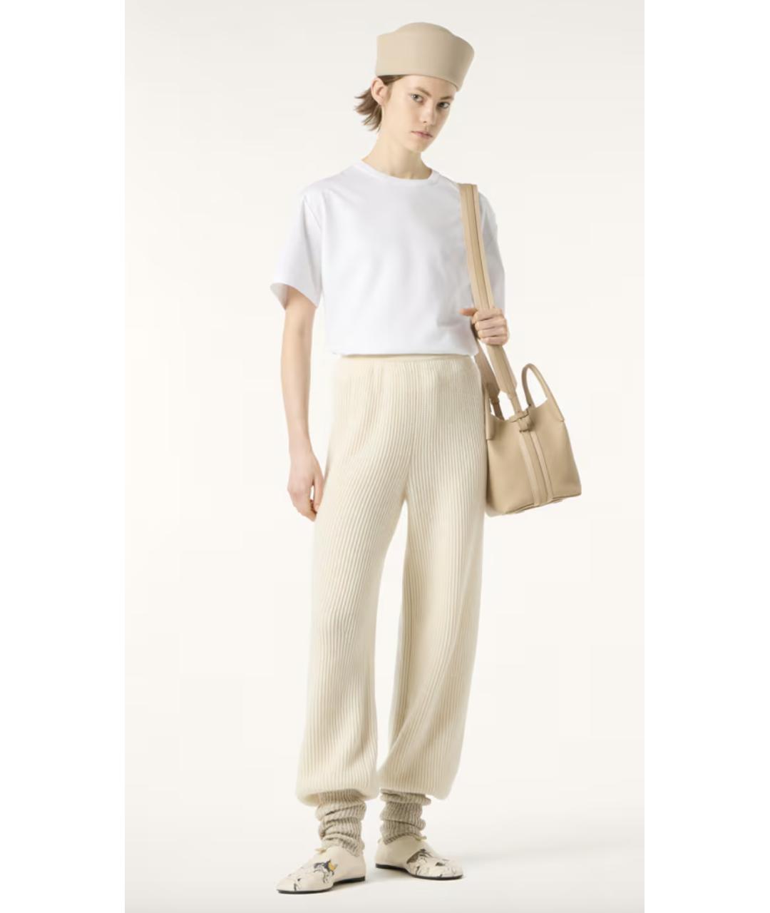 LORO PIANA Белая хлопковая футболка, фото 4