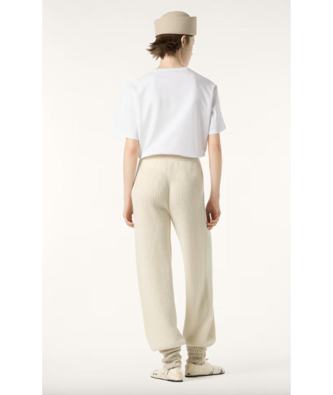 LORO PIANA Белая хлопковая футболка, фото 5