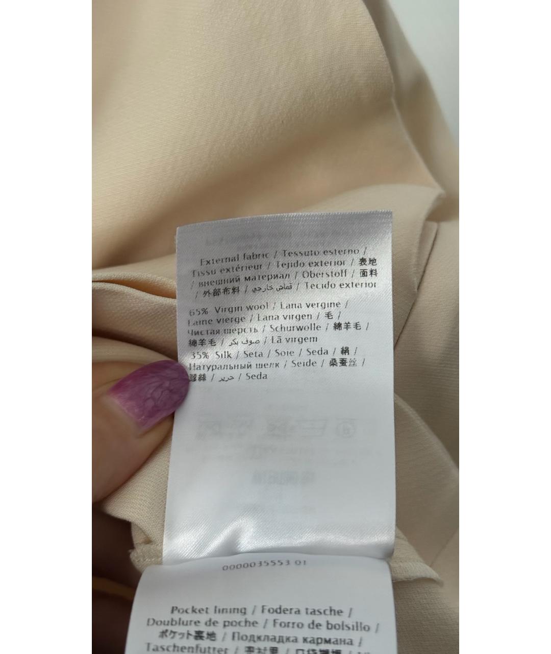 VALENTINO Бежевая юбка мини, фото 6