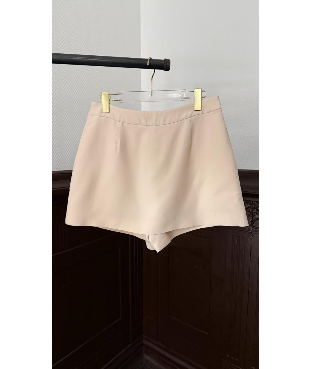VALENTINO Бежевая юбка мини, фото 2