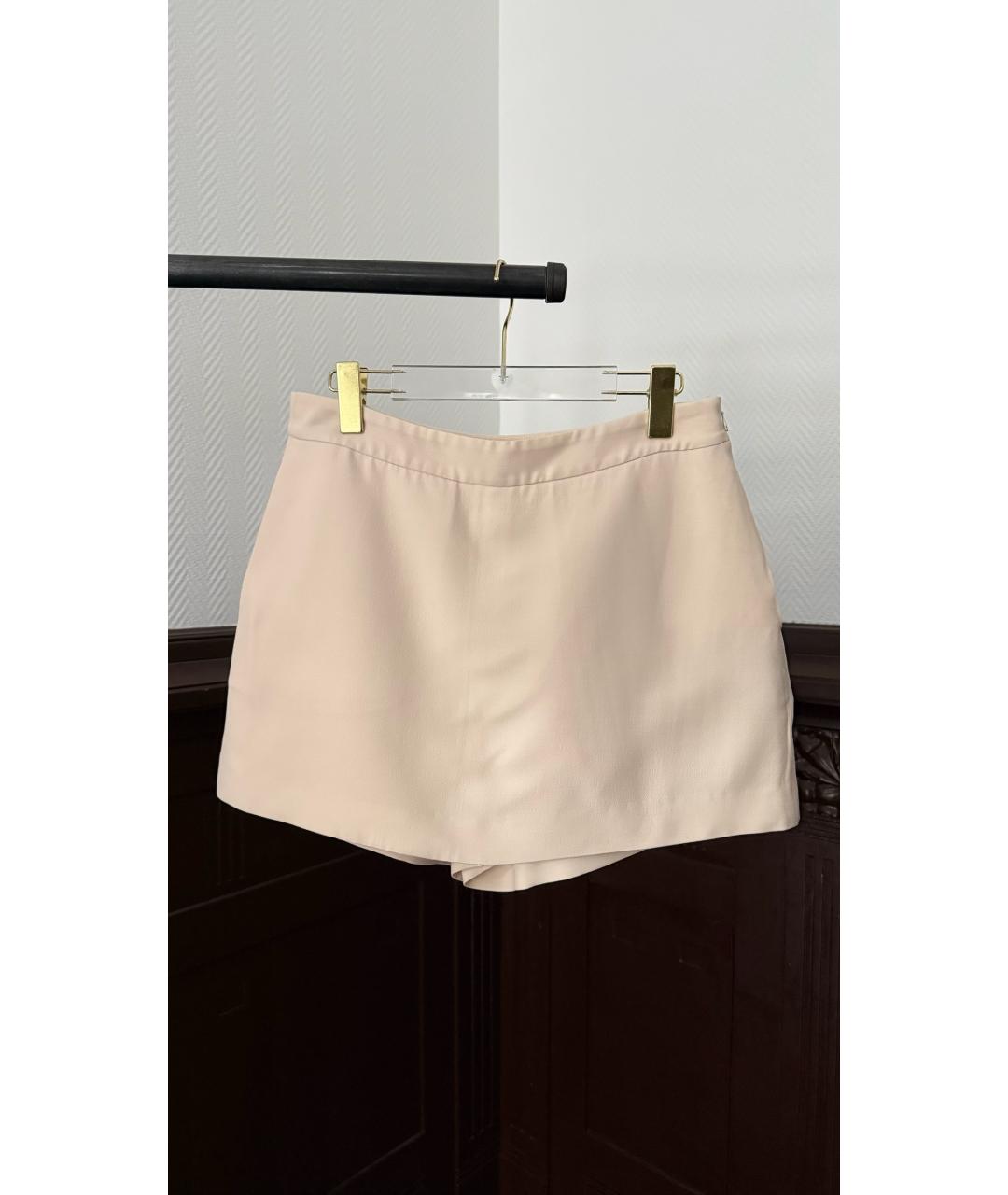VALENTINO Бежевая юбка мини, фото 7