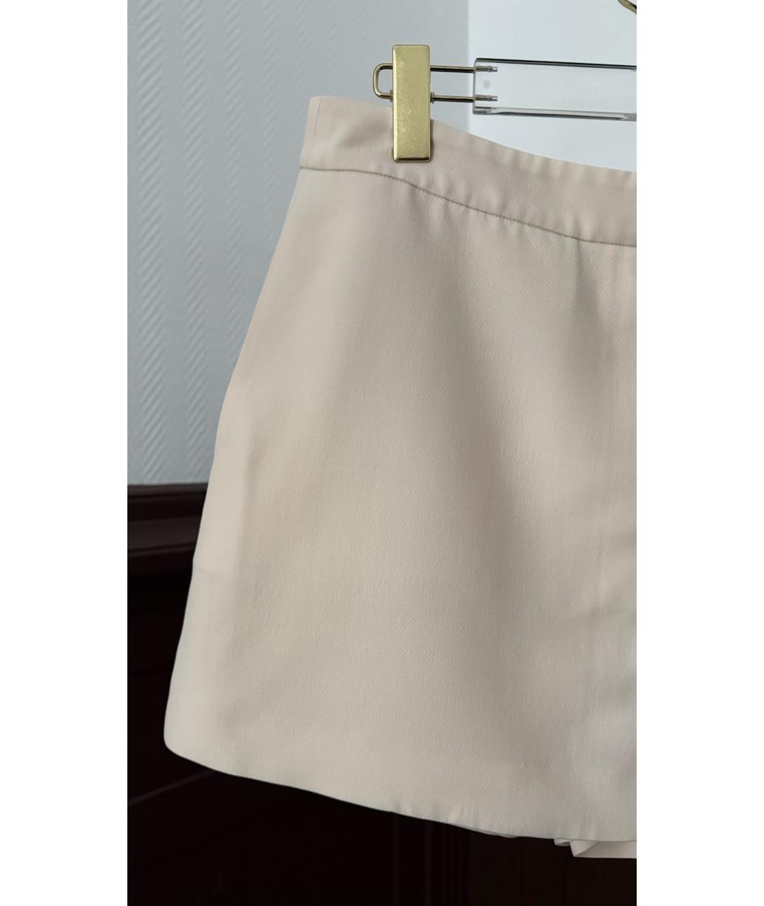 VALENTINO Бежевая юбка мини, фото 3