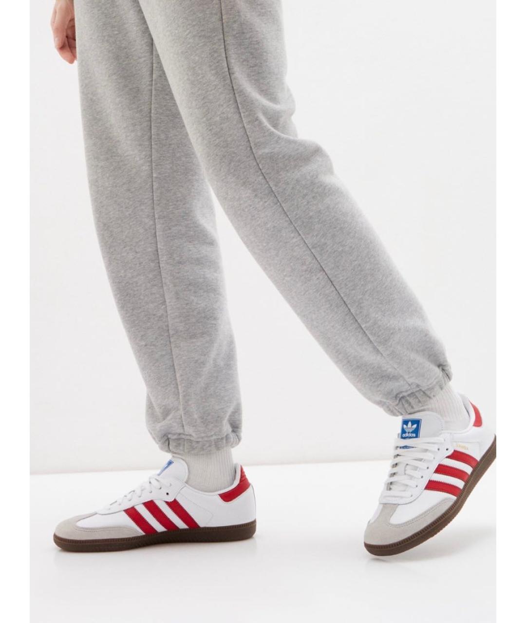 ADIDAS Белые кожаные кеды, фото 6