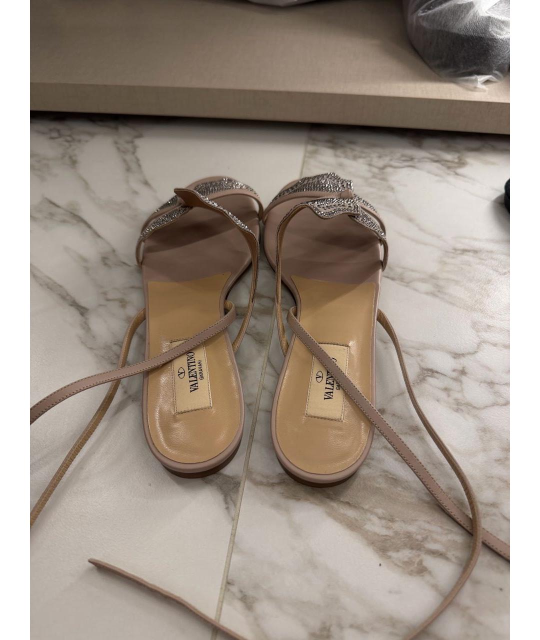 VALENTINO Кожаные босоножки, фото 4