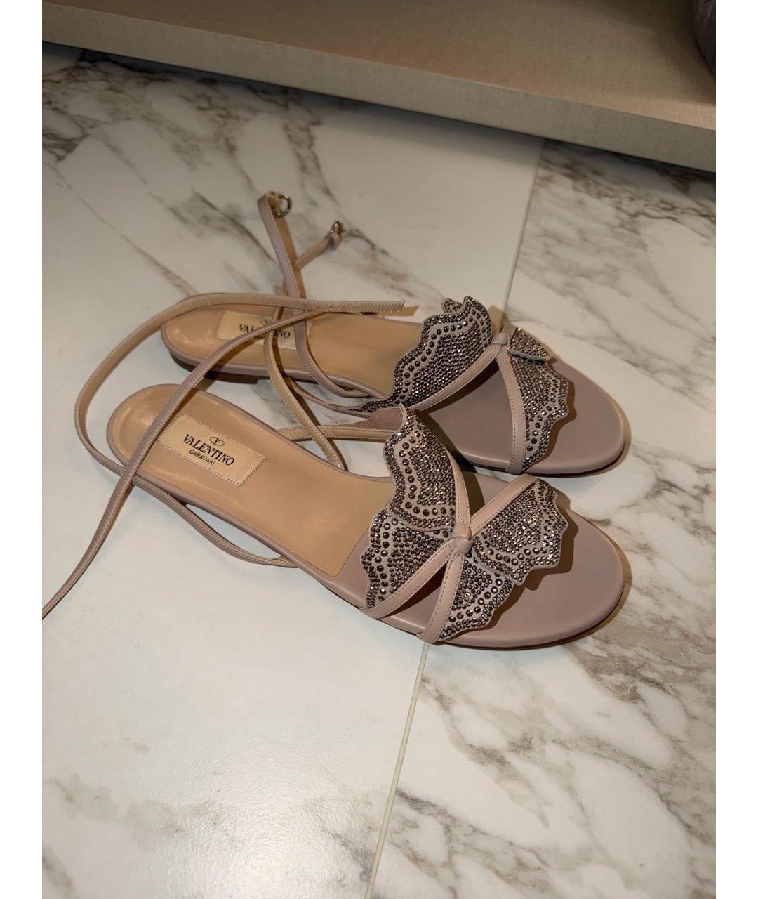 VALENTINO Кожаные босоножки, фото 5