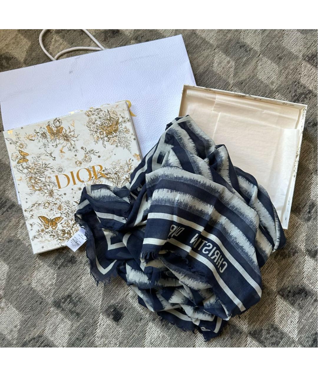 CHRISTIAN DIOR Хлопковый платок, фото 7