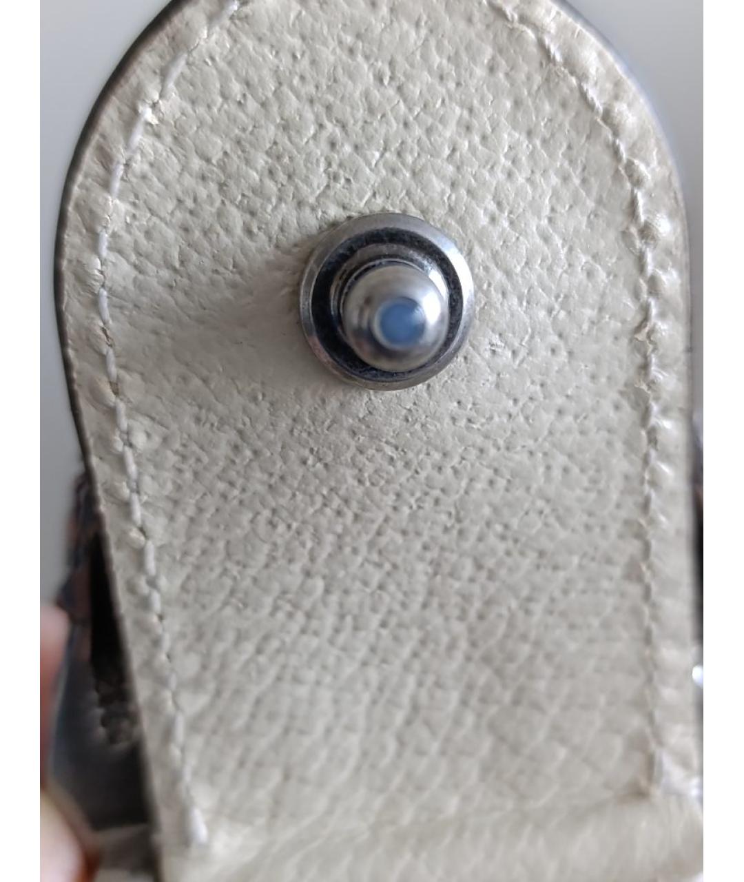 GUCCI Бежевая кожаная сумка через плечо, фото 5