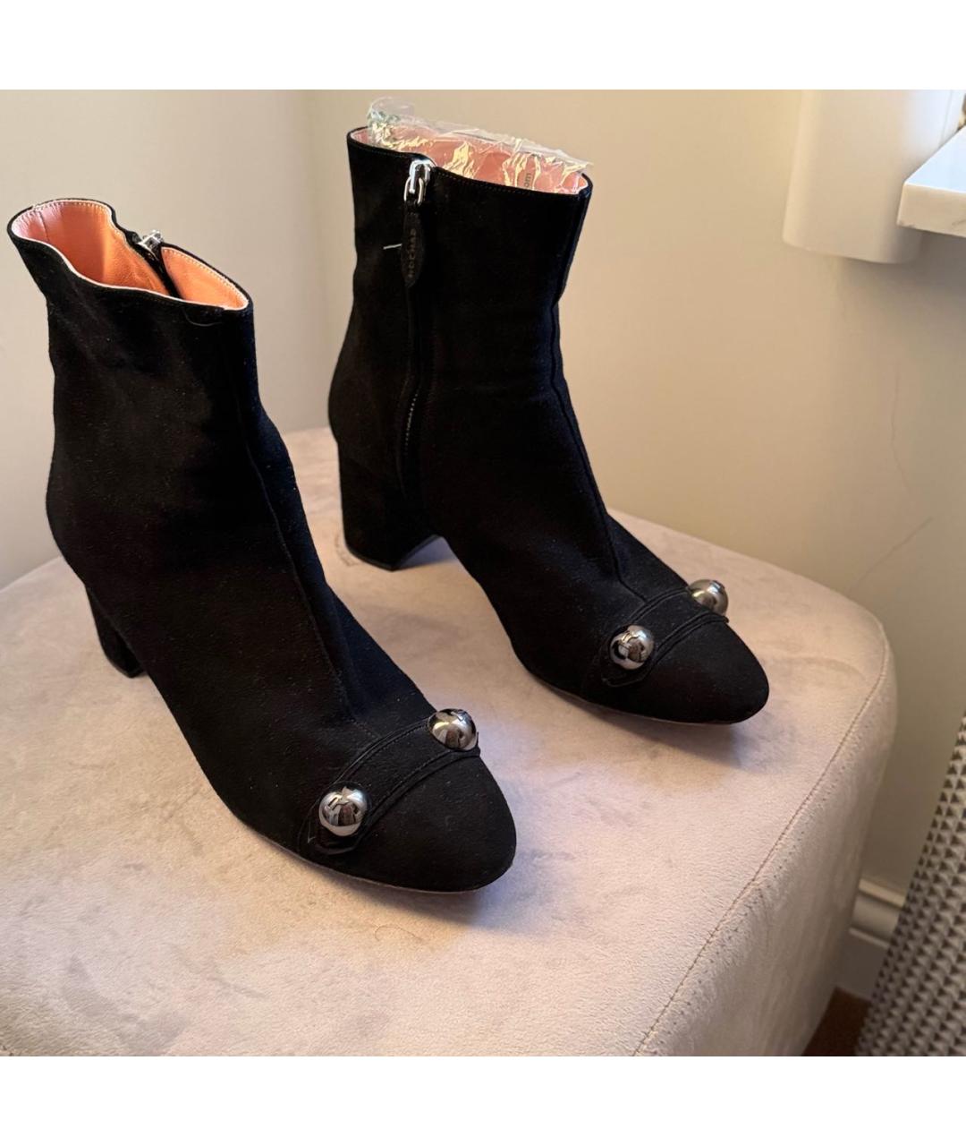 ROCHAS Черные замшевые ботильоны, фото 2