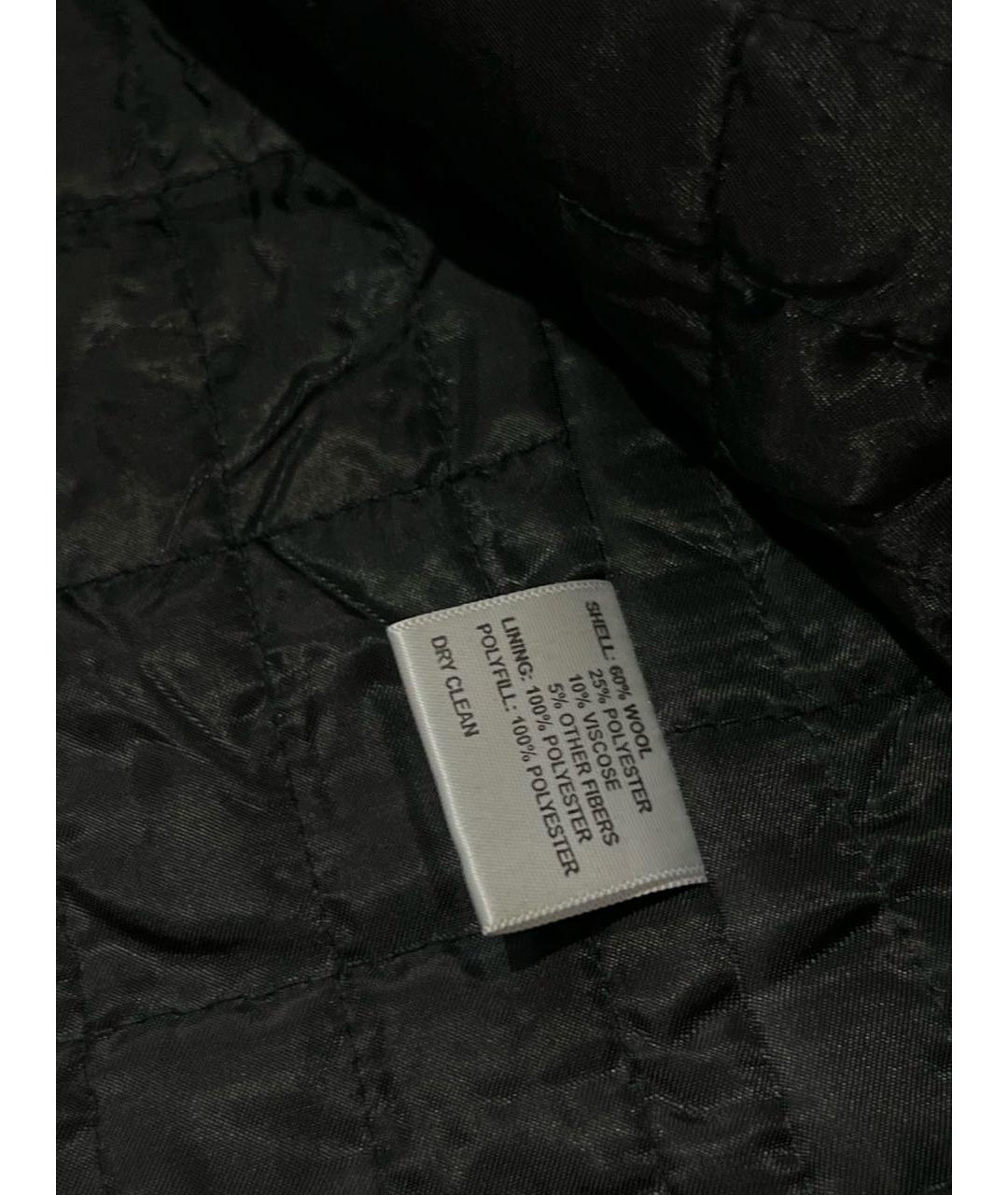 CALVIN KLEIN Антрацитовое шерстяное пальто, фото 7