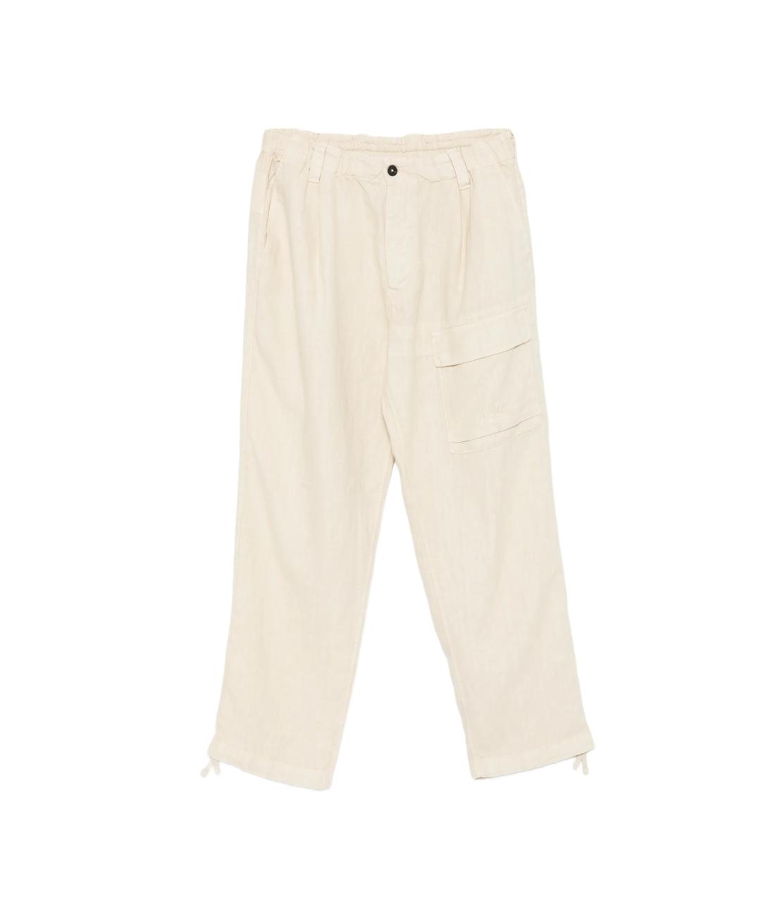 CP COMPANY Бежевые хлопковые повседневные брюки, фото 1