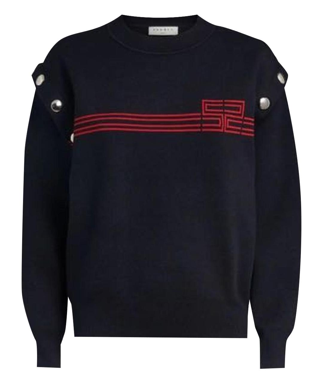 SANDRO Темно-синий вискозный джемпер / свитер, фото 1