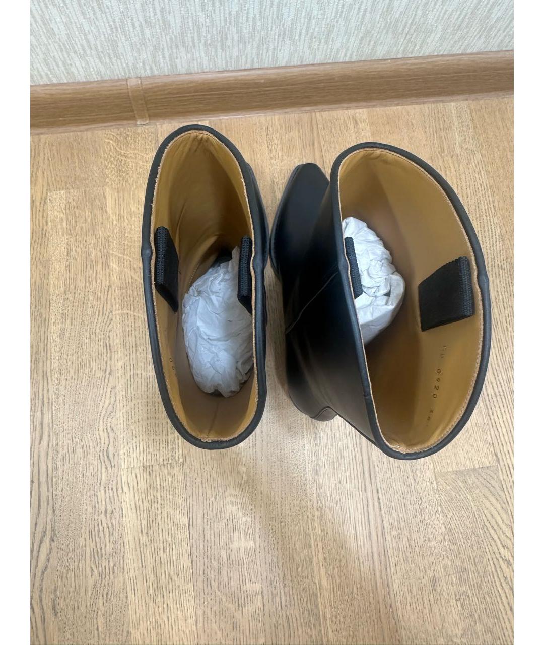 CHRISTIAN DIOR Черные кожаные ботильоны, фото 3