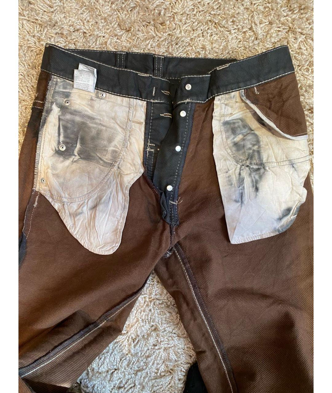 NEIL BARRETT Серые хлопковые прямые джинсы, фото 7