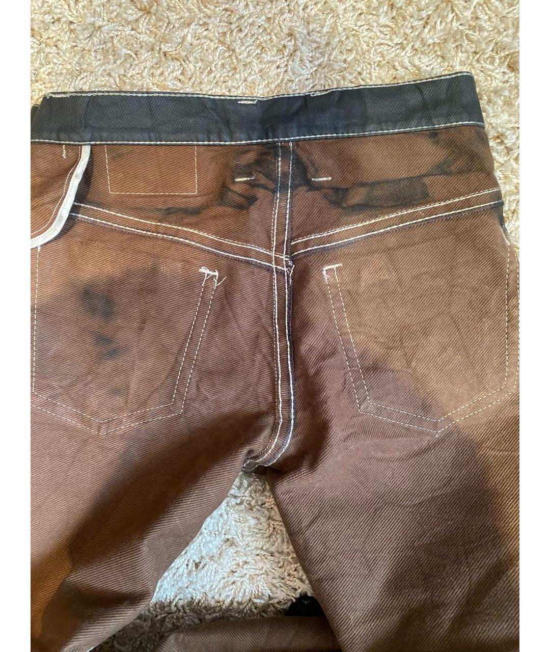 NEIL BARRETT Серые хлопковые прямые джинсы, фото 8